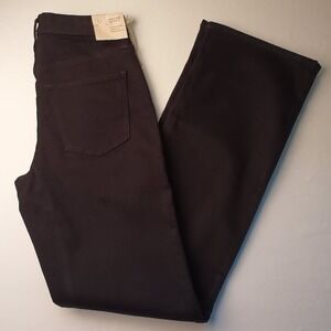 NWT Universal Thread Denim Jeans Size 0 High-Rise Bootcut No-Fade Black Stretch